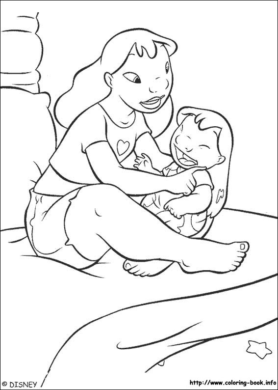 Lilo and Stitch coloring picture